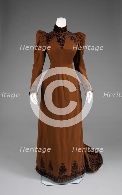 Afternoon dress, American, ca. 1892. Creator: Unknown.