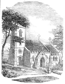 St. Mary's New Church, Branksea Island, Dorset, 1854. Creator: Unknown.