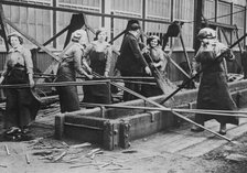 English women in shipbuilding yards, between c1915 and c1920. Creator: Bain News Service.
