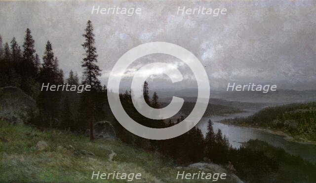 View of the valley, 1884. Creator: Ludvig Skramstad.