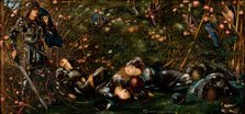 The Prince Enters the Wood, 1871-1873. Creator: Burne-Jones, Sir Edward Coley (1833-1898).