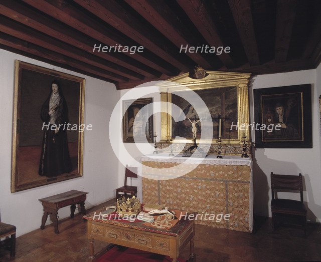 Monastery of the Descalzas Reales (Royal Discalced Nuns), cell of the religious sister Margaret o…