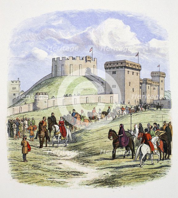 Matilda is permitted to retire from Arundel, Sussex, 1139 (1864). Artist: James William Edmund Doyle