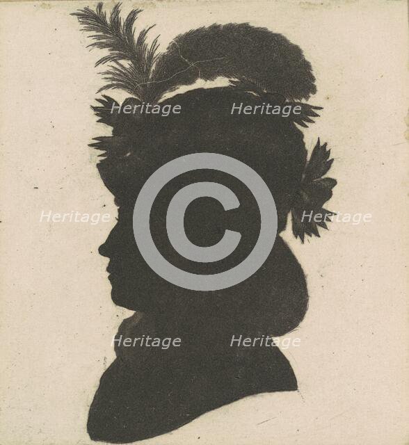 Unidentified Female Silhouette, 1797. Creator: Charles Balthazar Julien Févret de Saint-Mémin.