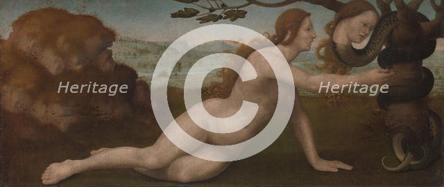 Adam; Eve. Creator: Giuliano Bugiardini.