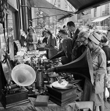 Street market, Portobello Road, London, 1962-1964. Artist: John Gay