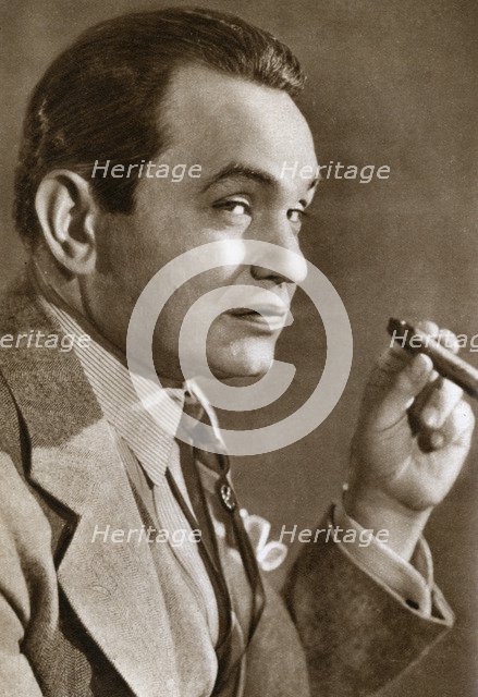 Edward Goldenberg Robinson, American stage and film actor, of Romanian origin, 1933. Artist: Unknown