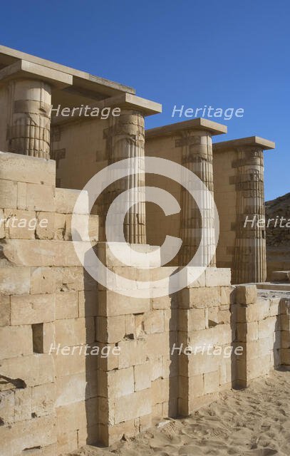 Colonnade acces, Djoser's complex, Saqqara, Egypt, Old Kingdom, 3rd Millennium (2003). Creator: Unknown.