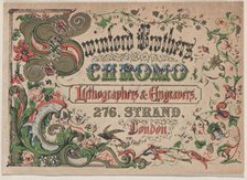 Trade Card for Swinford Brothers, Chromo Lithographers & Engravers, 19th century. Creator: Anon.