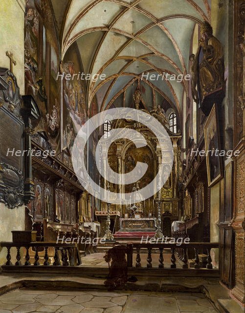 Interior of the Parish Church in Krosno, 1877. Creator: Aleksander Gryglewski.