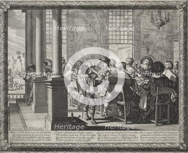 The Prodigal Son: The Feast in Honor of the Prodigal's Return. Creator: Abraham Bosse (French, 1602-1676).