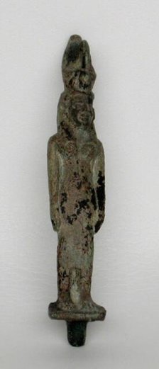 Statuette of the Goddess Mut, Egypt, Third Intermediate Period, Dynasty 21-25 (abt 1069-664 BCE). Creator: Unknown.