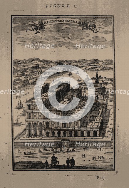Hanging Gardens of Semiramis, 1683. Artist: Mallet, Alain Manesson (1630-1706)