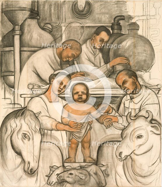 Vaccination, 1932. Creator: Diego Rivera.