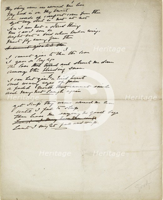 Folder of poetry, mid 19th century. Artist: Elizabeth Siddal.