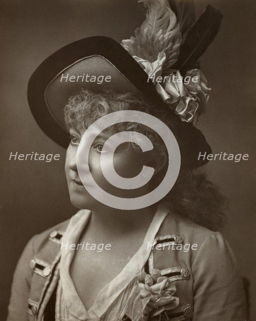 Lydia Thompson, British dancer, actress and theatrical producer, 1886. Artist: Barraud