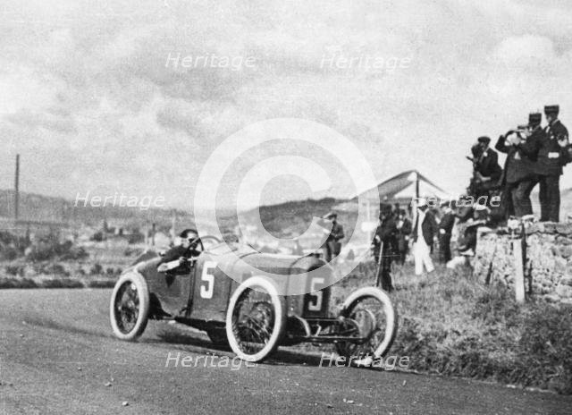 1914 Peugeot driven by Boillot at 1914 French Grand Prix. Creator: Unknown.