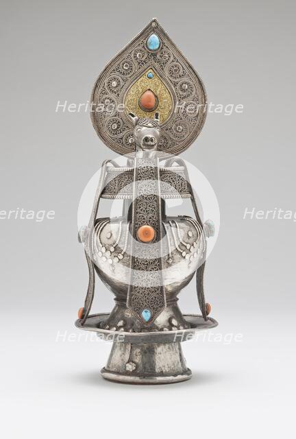 Vase of Immortality with the Head of a Wind-Horse and the Precious Jewel, 18th-early 19th century. Creator: Unknown.