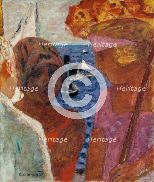 Conversation à Arcachon, 1926-1930. Creator: Bonnard, Pierre (1867-1947).