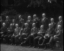 Ramsay MacDonald's Labour Government Gathering in the Garden of No 10 Downing Street, 1929. Creator: British Pathe Ltd.