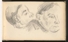 Two Heads, 1890/1896. Creator: Paul Cezanne.