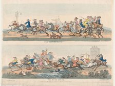 The Easter Hunt and The City Hunt, May 1, 1803., May 1, 1803. Creator: Thomas Rowlandson.