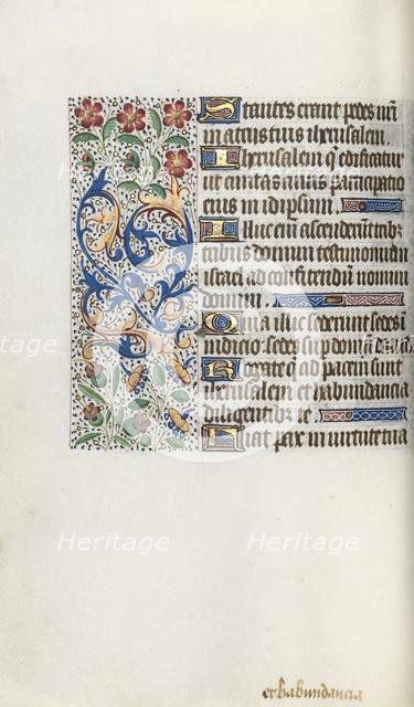 Book of Hours (Use of Rouen): fol. 62v, c. 1470. Creator: Master of the Geneva Latini (French, active Rouen, 1460-80).
