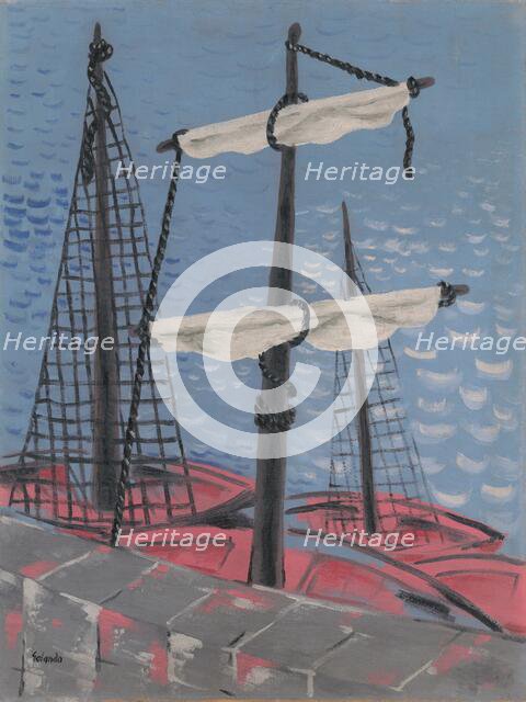 Fishing Boats, 1932. Creator: Mikulas Galanda.