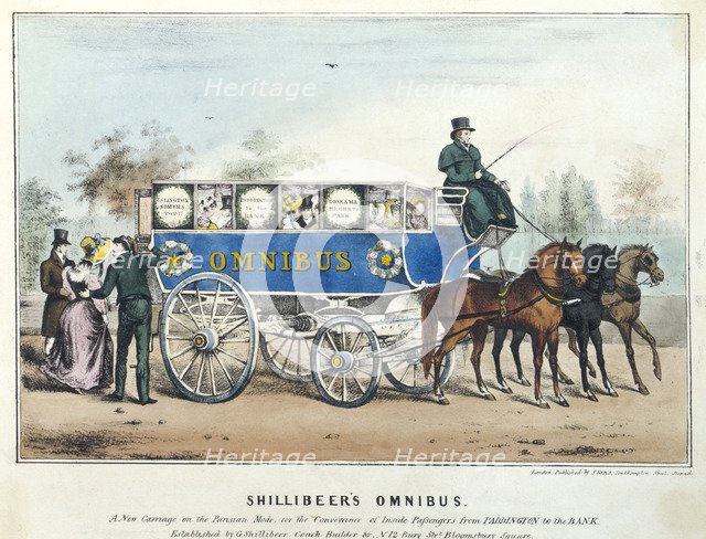 'Shillibeer's Omnibus...from Paddington to the Bank', London, 1838. Artist: Unknown