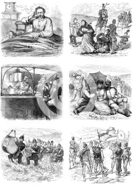 Brighton Review: "alarum; excursions; coffee for two; all in the Downs; the band of hope…", 1880. Creator: Unknown.