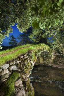 Medieval packhorse bridge, Fawcett Mill Fields, Gaisgill, Tebay, Cumbria, c2016. Artist: Alun Bull.