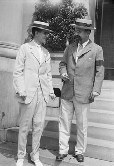 Hill, Louis Warren, Railway President - Right, with Robert D. Heinl, 1917. Creator: Harris & Ewing.