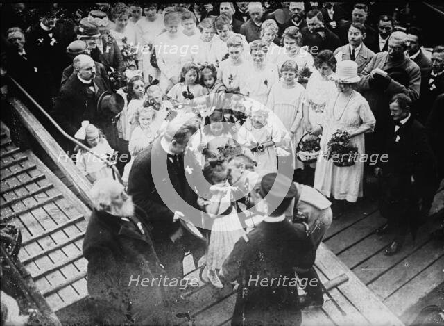 Danish troops at Soenderberg, between c1915 and c1920. Creator: Bain News Service.