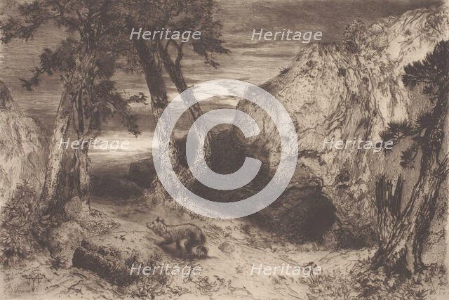 Twilight in Arizona, 1880. Creator: Thomas Moran.