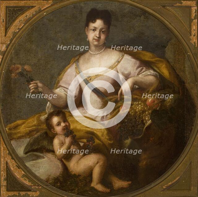 Portrait of a Woman-Allegory of Autumn, 18th century. Creator: Unknown.