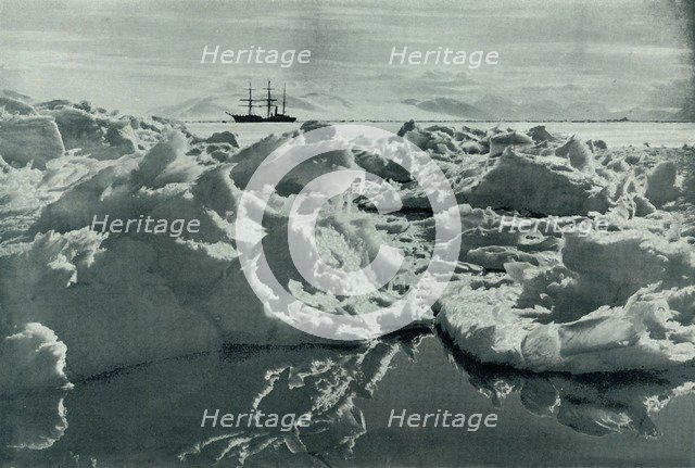 'The 'Terra Nova' in McMurdo Sound', c1910–1913, (1913). Artist: Herbert Ponting.