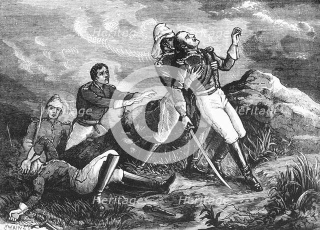 'Death of Rollo Gillespie', c1891. Creator: James Grant.