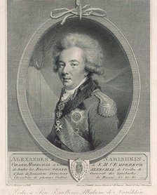 Portrait of Count Alexander Lvovich Naryshkin (1760-1826), 1801. Artist: Saunders, Joseph (active Early 19th cen.)