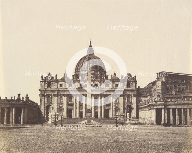 St. Peter's, Rome, 1850s. Creator: Unknown.