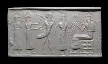 Akkadian cylinder-seal impression. Artist: Unknown