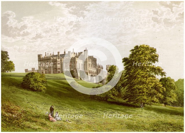 Lambton Castle, County Durham, home of the Earl of Durham, c1880. Artist: Unknown