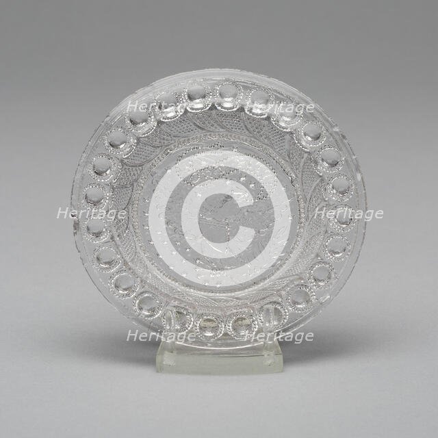 Cup plate, 1830/35. Creator: Fort Pitt Glass Works.