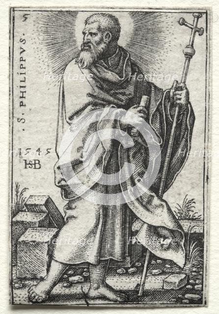 St. Philip, 1545-1546. Creator: Hans Sebald Beham (German, 1500-1550).