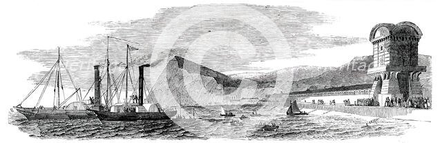 Submarine Electric Telegraph between Dover and Calais - Temporary Station at Dover...1850.  Creator: Unknown.