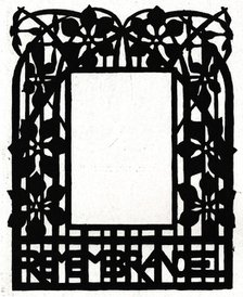 A design for a picture frame titled 'Margery Daw, 1898. Artist: Unknown