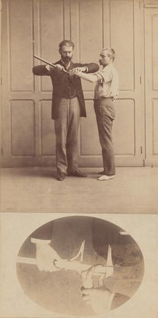 Measurement of Left Middle Finger, ca. 1893. Creator: Alphonse Bertillon.