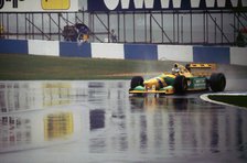 Benetton B193A Michael Schumacher  1993 Euro GP at Donington Artist: Unknown.