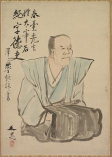 Imaginary Portrait of Shundai Dazai, late 1700s-1800s. Creator: Tani Bunch? (Japanese, 1763-1841).