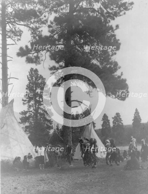A Flathead dance, c1910. Creator: Edward Sheriff Curtis.