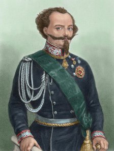 Victor Emmanuel II (1820-1878), King of Sardinia (1849-1861) and king of Italy (1861-1878), 1881. Creator: Unknown.